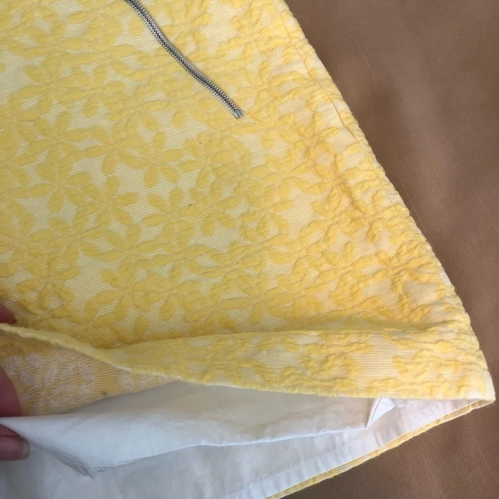 Bonpoint Yelow Jaquared Skirt and Matching Jacket